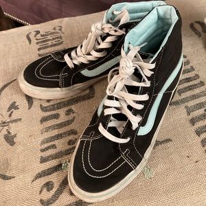 Vans SK8-Hi Pro shoe in Black and Mint Green